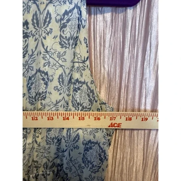 Suzi Chin Maggy Boutique Floral Ruffle Dress Size 4 Belted Made In Italy - Picture 5 of 8